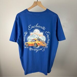 Enchante Daniel Ricciardo Winter Getaway Porsche Designer Blue T Shirt Size XL